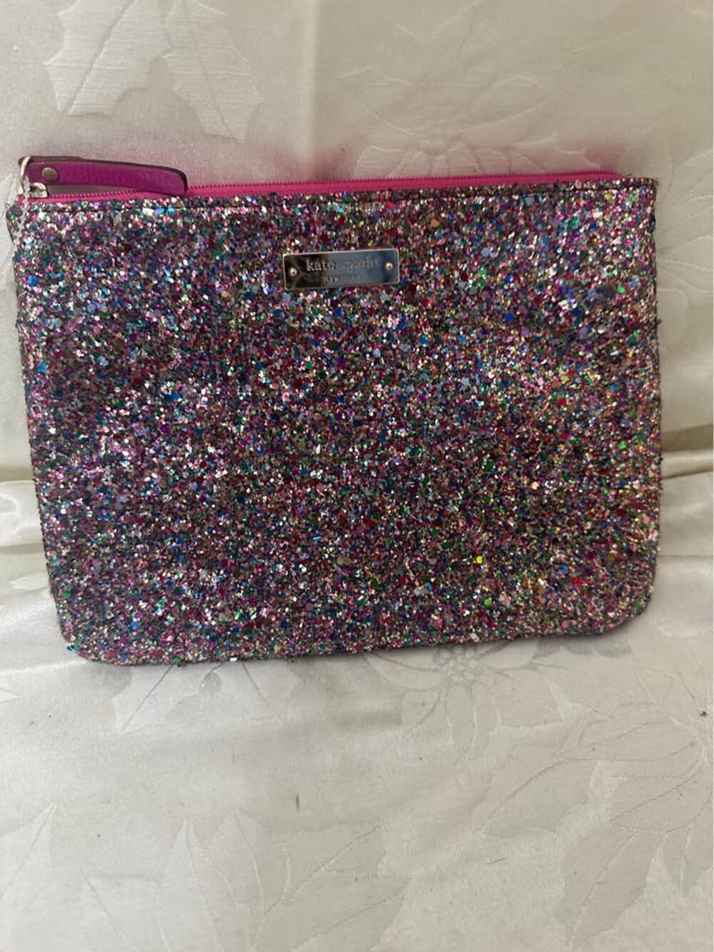 New Kate Spade Glitter Clutch Pouch. B296